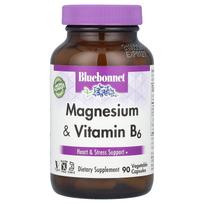 Bluebonnet Nutrition, Magnesium & B6, 90 Veggie Capsules