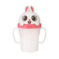 Edison Friends neišsiliejantis puodelis su šiaudeliu 3, zuikutis Raney, 1 vnt., 200 ml pink