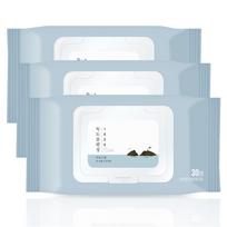Round Wrap 1025 Dokdo Cleansing Tissue, 30 sheets, 3 units white
