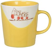 Mino Ware Light Ware Laimingos pelėdos puodelis Raudonas K80028 beige