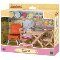 Sylvanian Family Elephant BBQ Camping Play Figure Set 5640, 1 piece, Korean popular toys gray