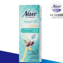NAIR jautrios odos plaukų šalinimo kremas duše, 200 ml white