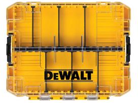 DeWalt Tough Case with Organizer Tool Storage Transparent Detachable Stackable Small Parts Organizer (Medium) Dividers, Box, Case, Lid, Tray, Storage, juoda
