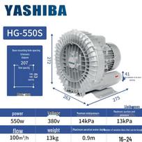 Yasba High-Pressure Dual-Purpose Vortex Blower gray