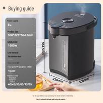 Midea 5L Electric Thermo Pot with Multi-Temperature Control CN plug (adapter included) black