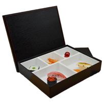 Japanese Style 5-Compartment Bento Lunch Box gray