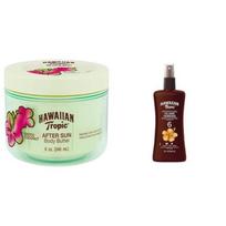 Hawaii Tropic Sunscreen Sun Cream Hawaiian Tropical After Sun Body Butter with Coconut Oil 8oz beige