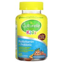 Culturelle, Children's Probiotic, Multivitamin + Probiotic, Peach Orange and Mixed Berry, 60 Gummies
