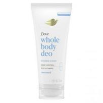 Dove deodorant, body deodorant, sweat odor removal, 72-hour odor control for the entire body, fragrance-free, 2.5 ounces, body deodorant, 1 piece white