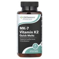 LifeSeasons, Essential, MK-7 Vitamin K2, Quick Melts, Berry, 60 Quick Melts
