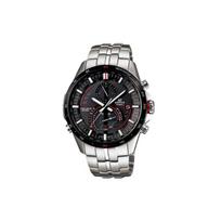 Casio Edifice Serija Klasikinis Minimalistinis Saulės Energija Veikiantis Mados Kvarcinis Mechanizmas Nerūdijančio Plieno Laikrodis Vyriški laikrodžiai Juodas EQS-A500DB-1A Black Dial black
