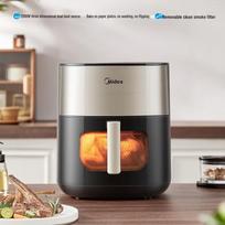 Midea 6L Visual Air Fryer Oven CN plug (adapter included) gray