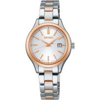 Seiko STPX096 (SEIKO SELECTION S serijos saulės metalo juosta, moteriška) Apvalus laikrodis nerūdijantis analogas