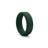 8MM Kampuotas Silikoninis Sportinis Žiedas Vyrams - Europos ir Amerikos Stiliaus Size 10 miško žalia spalva