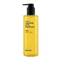 Hanskin Cleansing Oil & Blackhead AHA, BHA, PHA, 300 ml, korėjietiška valomoji kosmetika, populiarus produktas PHA 1peace yellow