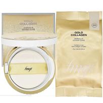 The Face Shop Gold Collagen Ampoule Cover Cake Main Product + Refill, 201 - Main Product + Refill, 1 piece beige