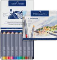 Goldfaber Aqua akvarelinių pieštukų rinkinys 24 spalvos skardinė 114624 Faber-Castell gray