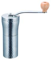 Kawasaki Synthetic Resin Hand Ground Coffee Mill MILLU SUS Coffee Mill Hammered Made in Japan MI-031 white
