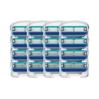 [16 pieces] Gillette Fusion manual compatible 5-ply razor blades ,Korean razor blade blue