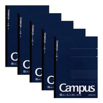 KOKUYO Campus sąsiuvinis suaugusiems Campus taškuotas B linijuotas B5 50 lapų 5 vnt. pakuotė Nr. 5BT-DBX5SET tamsiai mėlynas black