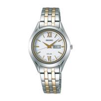 Seiko Women's STPX033 (SPIRIT Solar Women's) Round Watch Silver Stainless Analog