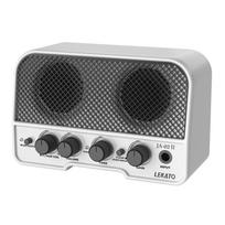 LEKATO Mini gitara Elektrinė gitara 2 garsai Suderinama su Bluetooth ausinėmis Techninė atitiktis AUX Namams Įtraukta Japonijos instrukcija balta