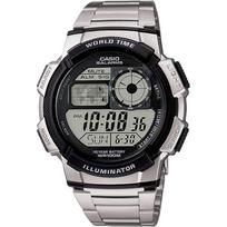 CASIO Pasaulio laiko skaitmeninis laikrodis Užjūrio modelis Metalinė apyrankė Sidabrinis [Casio] Vyriškas AE-1000WD-1AV [Prekė] gray