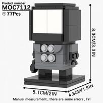 MOOXI Skibidi Tualetas Stovyklos Rinkinys MOC Kaladėlės Žaidimas Super Titanas Bosas Woofer TV Kamera Garsiakalbis Sirena Žmogus Bosas Konstruktorius Vaikų Žaislai gray