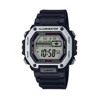 Casio - Black Silicone Strap Digital Display Quartz Watch for Men MWD-110H-1A juoda