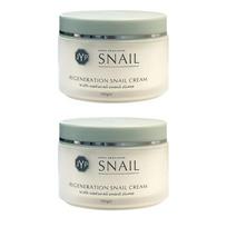 JYP Snail Regeneration Snail Cream 100g 2 Packs white