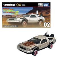 Tomica Premium Unlimited 02: Back to the Future Part III DeLorean Time Machine Die-cast Collectible Toy (T-ARTS Korea) gray