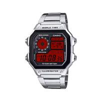 CASIO Unisex Custom Collection Laikrodis AE-1200WHD-1A- Red Blood Crane black