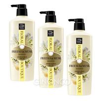 Mise-en-scène Floral Boutique Perfume Shampoo Freesia & Musk 650ml 3pcs, basic beige