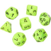 D7 Die Set Dice Vortex Poly (7 Dice) žalia/juoda