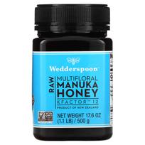 Wedderspoon, Raw Manuka Honey, KFactor 12, 500g (1.1lbs)