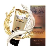 3Collagen Luxury 24K Gold Blackhead Peel-Off kaukė 100g, 1 vnt., 1 vnt. beige