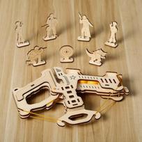 3D trimatis galvosūkis arbaletas dėlionės koncentracijos didinimo „pasidaryk pats“ galvosūkis Korėjos 3D galvosūkis beige
