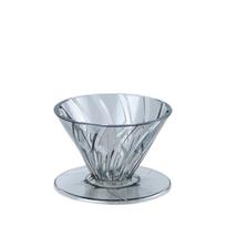 HARIO ALPHA DRIPPER TRITAN Coffee Dripper Made in Taiwan For cups (ADT-01-B) - - 1-2 white