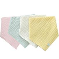 Dream tofu triple gauze scarf bib pastel 4-piece set, korean baby products white