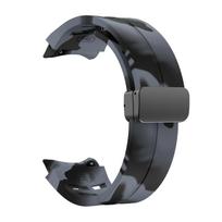 Sportinė silikoninė apyrankė, skirta Samsung Galaxy Watch 7 6 4 44 mm 40 mm magnetinio mygtuko apyrankė, skirta Galaxy Watch 6 Classic 43 47 mm laikrodžiui 5 Pro 45 mm dirželiui Galaxy Watch 4 Series black