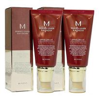 Missha M Perfect Cover BB Cream 50ml x 2, No. 23 x 2, 50ml, 2 brown