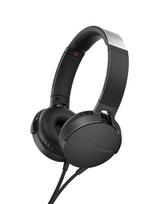 Sony headphones deep bass model Foldable with remote control and black B MDR-XB550AP microphone, MDR-XB550AP