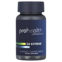 ProHealth Longevity, D3 Extreme, 50 000 TV, 24 kapsulės