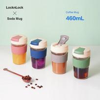 Lock&Lock LLG965 460ml Stiklinė kavos puodelio gray