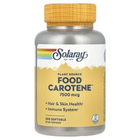 Solaray, Plant Source Food Carotene™, 7,500 mcg, 200 softgels