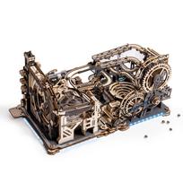 ROBOTIME 3D Dėlionė Medinė 3D Medinė Dėlionė Marmurinis Ridenimo Takelis LGA01 LGC01 LG01 Kombinuotas Rinkinys Elektrinis Modelis Kalneliai Vandens Ratas Krumpliaratinis Takelis Amerikietiški Kalneliai black