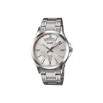 CASIO Vyrų Standartinės serijos sidabrinis laikrodis MTP-1381D-7AVDF Regular Watch Box white