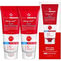 Paul Madison Deep Red Acne Mildly Acidic Foam Cleansing, 155ml, 2 units red