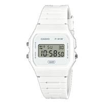 Casio Men's Resin Water Resistant Digital Alarm Quartz Watch F-91WB-7A balta