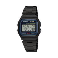 CASIO Unisex Juodas Laikrodis F-91W-1- Black black